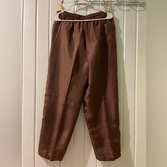 Robert Stock y2k silk track pants -small EUC - Picture 3 of 8
